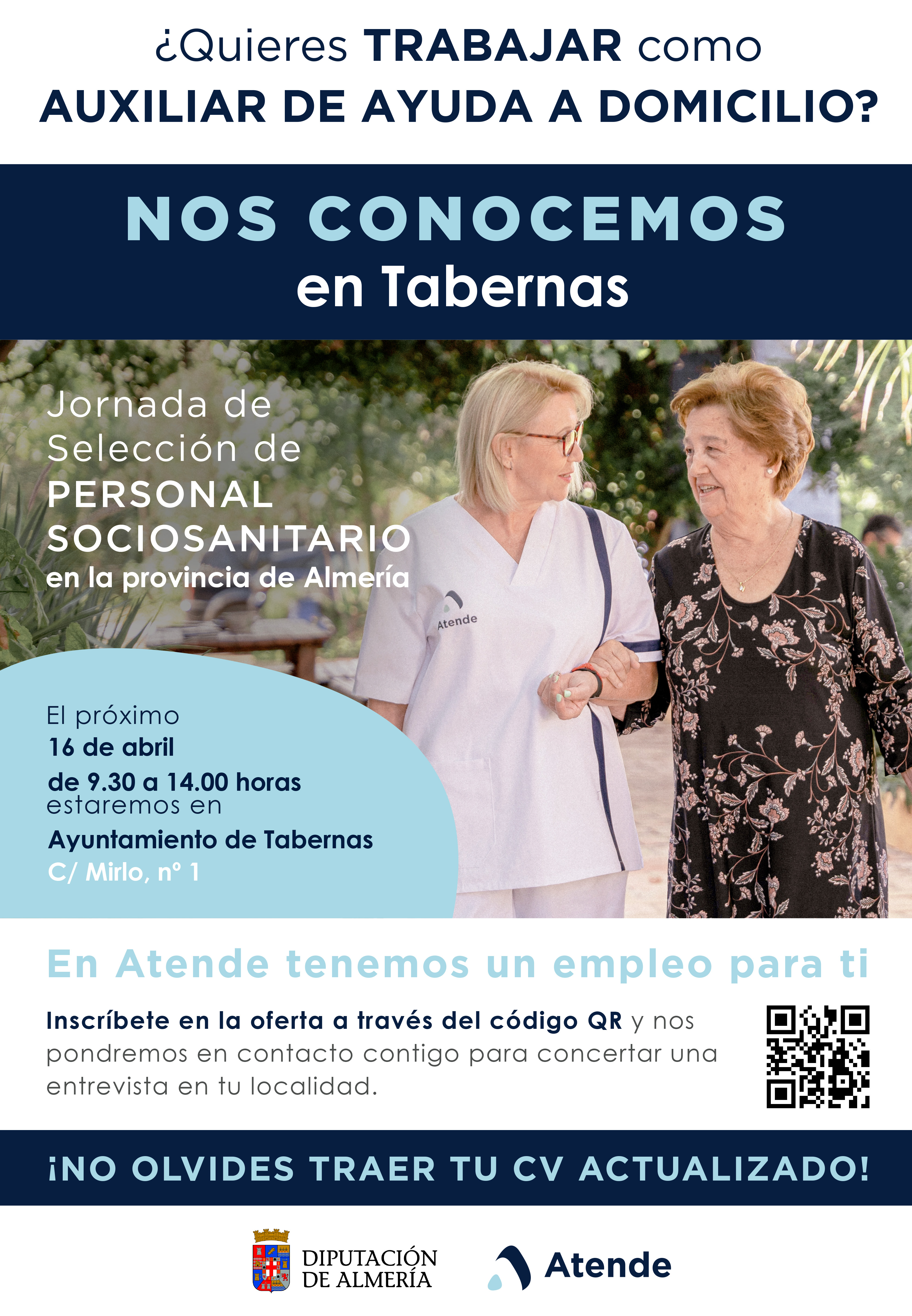 IMPORTANTE OFERTA DE EMPLEO. AUXILIAR DE AYUDA A DOMICILIO